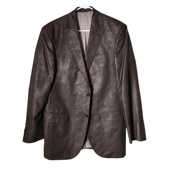 JACK VICTOR STUDIO 2‎ button brown blazer size 40L